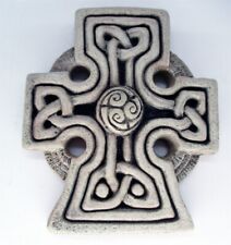 Placa de parede McHarp TRISSKELE círculo celta roda cruzada 5" redonda IRLANDA comprar usado  Enviando para Brazil