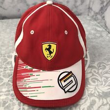 Sombrero Gorra Roja Original Puma Scuderia Ferrari Gran Premio de Alemania F1 Bandera Italiana 5 segunda mano  Embacar hacia Mexico