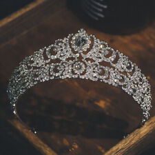 Usado, Tiara de cristal de lujo de 5,5 cm de altura corona boda reina graduación princesa 2 colores segunda mano  Embacar hacia Argentina