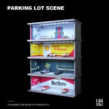 Diorama 1/64 Oświetlenie LED Samochód Garaż Model Miasto Parking Sceneria Model Prezent na sprzedaż  Wysyłka do Poland