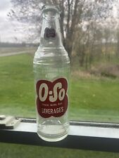 O-SO Soda Pop Bottle Williamston Michigan Mi Mich Vintage Antique , used for sale  Shipping to South Africa
