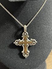 Brighton Cross reversible gold/silver necklace for sale  Shipping to South Africa