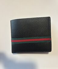 Billetera de cuero negro para hombre de diseñador, usado segunda mano  Embacar hacia Argentina