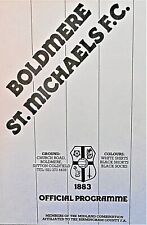 COMBINAÇÃO BOLDMERE ST.MICHAELS V POLESWORTH NORTH WARWICK 13/8/1988 MIDLANDS comprar usado  Enviando para Brazil