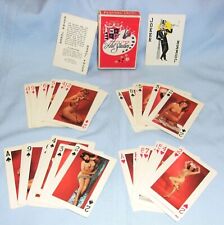 1940s/50s FIFTY-TWO ART STUDIOS RISQUE/PINUP/NUDE WOMEN PLAYING CARDS W/BOX-VG.!, used for sale  Winsted
