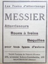 1933 pub messier d'occasion  Expédié en Belgium