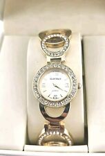 Relógio feminino ELLEN TRACY clássico quartzo tom dourado pulseira de cristal 8"  comprar usado  Enviando para Brazil