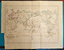 Antica mappa planisfero usato  Monfalcone