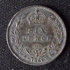 1887 victorian sixpence for sale  COVENTRY