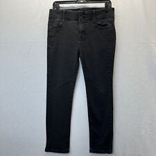 Jeans Apt 9 feminino 12 pequeno curto reto controle de barriga jeans stretch preto, usado comprar usado  Enviando para Brazil