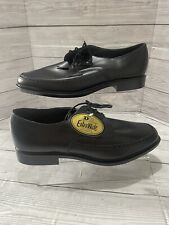 Shoes black leather for sale  NEWMARKET
