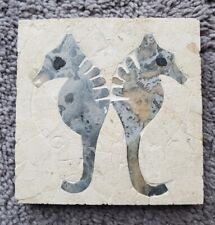 Set travertine seahorse for sale  Shipping to Ireland