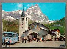 Cartolina cervinia chiesa usato  Arezzo