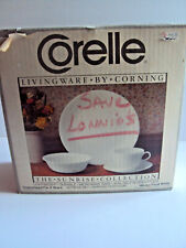 Corelle Livingware ~ Sunrise Collection ~16 Pc Sealed Box ~ Winter Frost White for sale  North Tonawanda