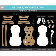 2b) Plantillas para hacer violín - kit complejo - Guarneri, Stradivari y más, usado segunda mano  Embacar hacia Argentina