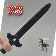 X3 Playmobil cavaleiro medieval espada preta - soldado - guerreiro templário comprar usado  Enviando para Brazil