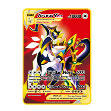 Cartões Pokemon novos cartões dourados metal Vmax TCG Arceus 10000 pontos presentes infantis comprar usado  Enviando para Brazil