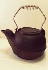 Cast Iron Tea Kettle step in for Wood Burning Stove Swivel Lid 9.5" W x 9" H for sale  Shipping to Ireland