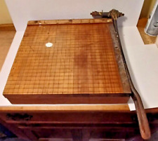 Cortador de papel de hierro fundido y madera de arce guillotina de alta resistencia Ingento Nº 4 de colección segunda mano  Embacar hacia Argentina
