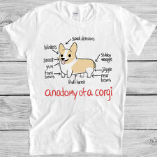 T-shirt regalo meme Anatomy Of A Corgi cane cucciolo meme giocatore culto M966 usato  Spedire a Italy