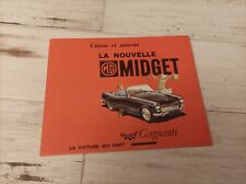 Prospectus brochure midget d'occasion  Longeville-sur-Mer