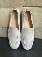 AGL Mara Pure Pearlescent Leather Elastic Back Loafers, Ivory, 39.5 New for sale  Shipping to South Africa