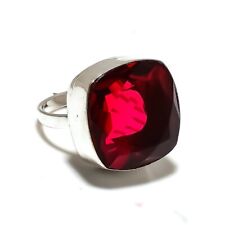 Natural Mozambique Garnet Gemstone 925 Sterling Silver Gift Ring Size 9 Gift o12, used for sale  Shipping to South Africa