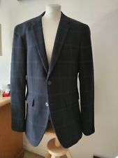 Jacket blue check for sale  WALSALL