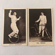 Circus Performer with Bicycle Unicycle Postcard Post Card Otty Riegert, used for sale  Shipping to South Africa