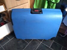 Carlton Blue Hard Shell Vintage 2 Wheels Suitcase with Combination Password Used for sale  Shipping to South Africa