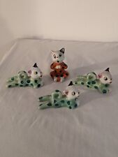 Vintage Porcelain Spotted Cats, Japan Stamped Rare Collectible  for sale  Shipping to South Africa