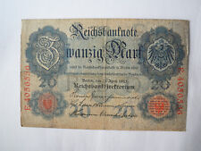 Reichsbanknote mark dem gebraucht kaufen  Kernst. Nord, -Duttenst., -Woltorf