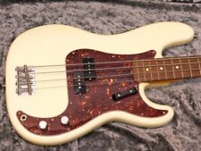 Baixo branco olímpico Fender USA American 62 vintage precisão baixo, usado comprar usado  Enviando para Brazil