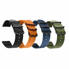 Nylon Canvas watch strap band quick release zulu type black buckle  for sale  Shipping to South Africa