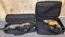 RIDGID R7001 8Amp 3/8 in. Corded Drill/Driver & R8223404 Multi Tool W/ Case Bag  for sale  Shipping to South Africa
