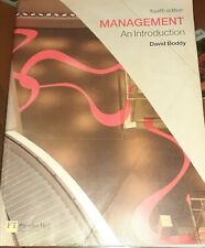 David Boddy Management An Introduction Fourth Edition for sale  LONDON