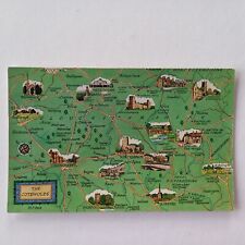 Postcard map cotswolds for sale  LLANDINAM