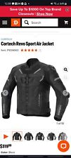 Cortech Revo Sport Air Mens Leather Motorcycle Jacket Black, used for sale  Shipping to South Africa