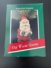 HALLMARK ORNAMENT - OLD WORLD GNOME - HANDCRAFTED ORNAMENT for sale  Beaumont