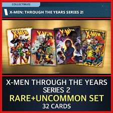 X-MEN THROUGH THE YEARS-SERIES 2-RARE+UNCOMMON 32 CARD SET-TOPPS MARVEL COLLECT for sale  Shipping to South Africa