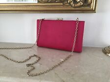 pink satin clutch bag for sale  ABINGDON