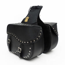2pcs leather saddlebags for sale  Shipping to Ireland