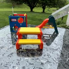 Vintage Little Tikes Dollhouse Jungle Gym Picnic Table Slide Playground Lot for sale  Shipping to South Africa