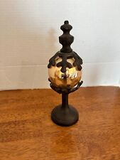 Decoração de mesa vintage de ferro fundido/floco de neve/com globo de vidro 9"" comprar usado  Enviando para Brazil