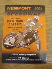 2002 speedway programme for sale  BIRMINGHAM