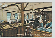 Postcard composing room for sale  Center Rutland