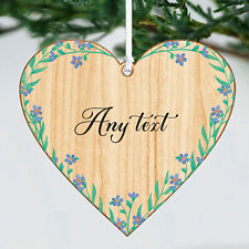 Personalised wooden heart for sale  UK