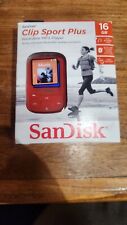 Reproductor de MP3 SanDisk 16 GB Clip Sport Plus Bluetooth, Rojo, Caja Abierta Nuevo segunda mano  Embacar hacia Argentina