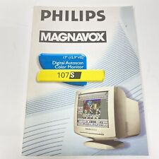 Monitor de computadora Philips Magnavox 17"" 107S manual del propietario, usado segunda mano  Embacar hacia Argentina