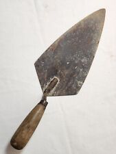 Vintage Cement Trowel Mason Brick Bricklayer Tool Wooden Handle , used for sale  Shipping to South Africa